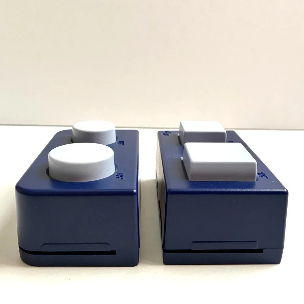 Creative Memories Paper Punches Lot of 2 Square and Circle Maker Double Punch